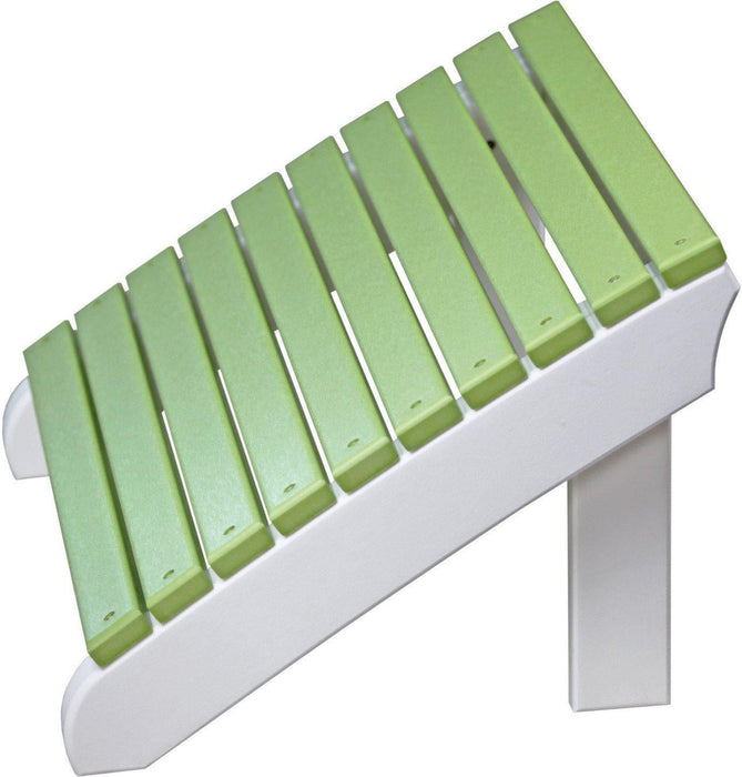 LuxCraft Recycled Plastic Deluxe Adirondack Footrest