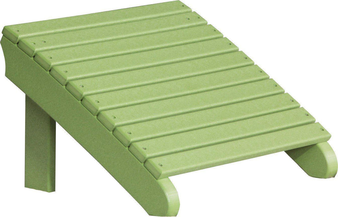 LuxCraft Recycled Plastic Deluxe Adirondack Footrest