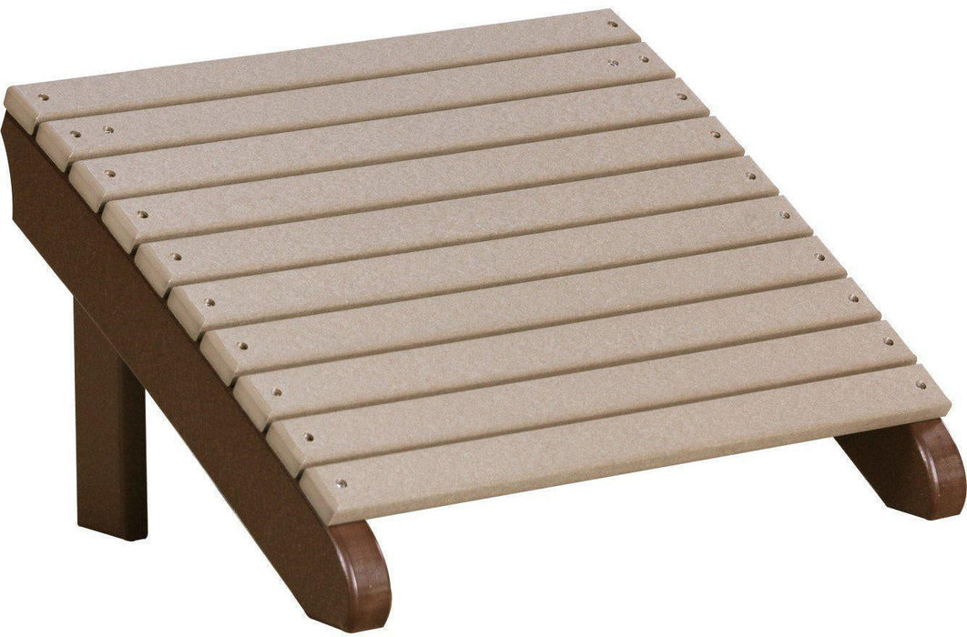 LuxCraft Recycled Plastic Deluxe Adirondack Footrest