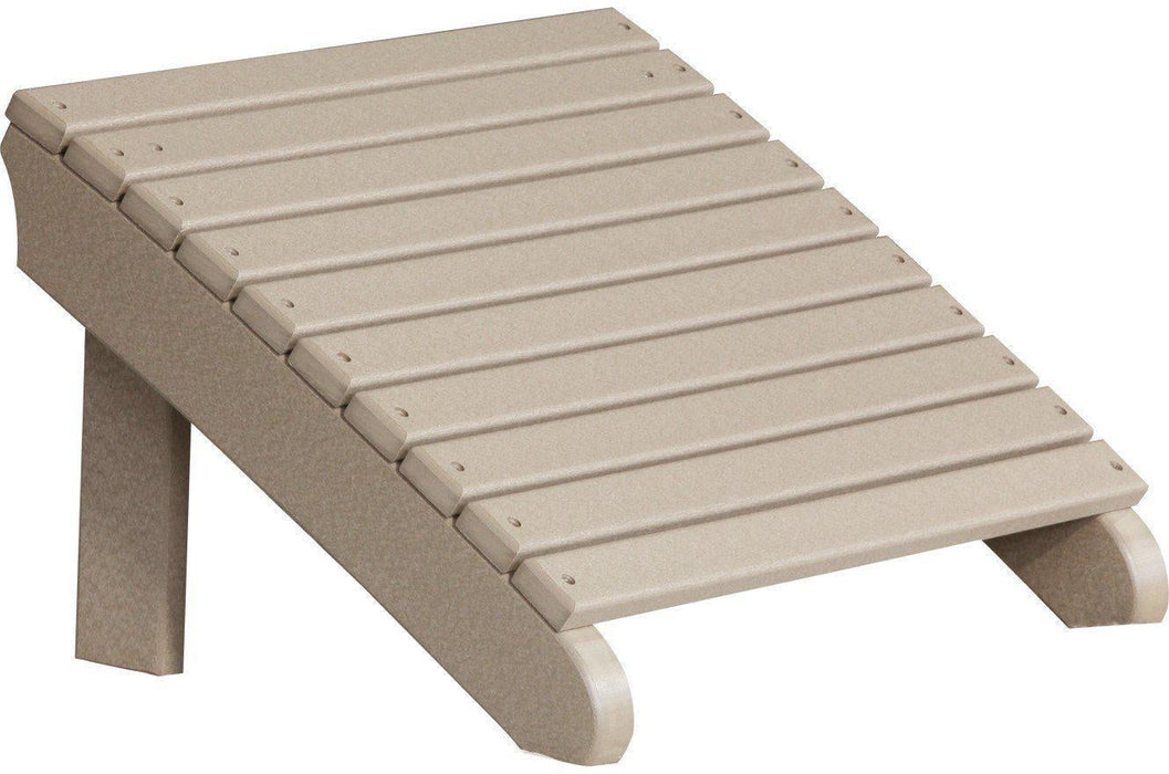 LuxCraft Recycled Plastic Deluxe Adirondack Footrest
