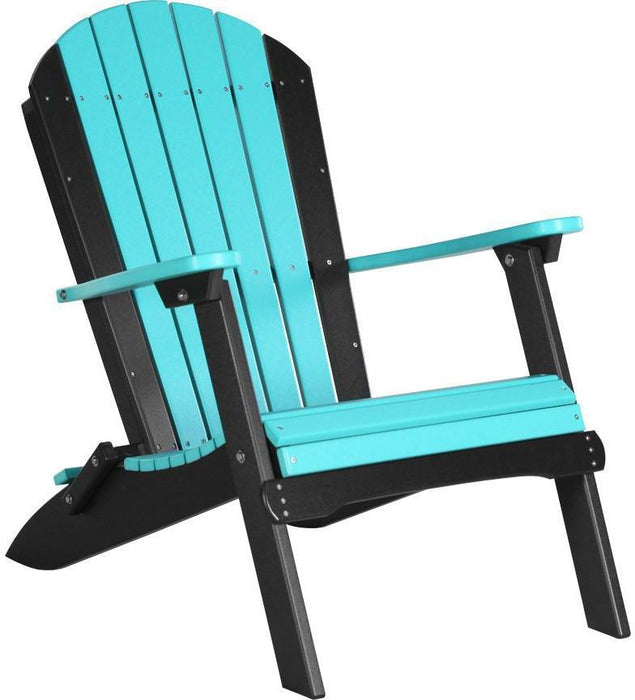 LuxCraft Recycled Plastic Folding Adirondack Chair
