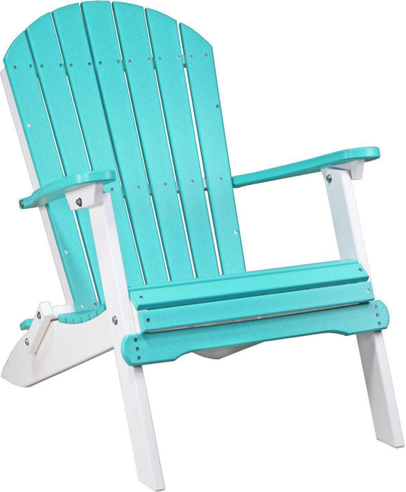 LuxCraft Recycled Plastic Folding Adirondack Chair