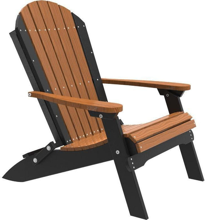 LuxCraft Recycled Plastic Folding Adirondack Chair