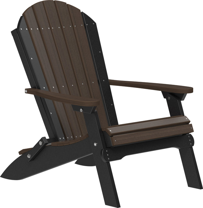 LuxCraft Recycled Plastic Folding Adirondack Chair
