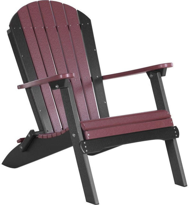 LuxCraft Recycled Plastic Folding Adirondack Chair