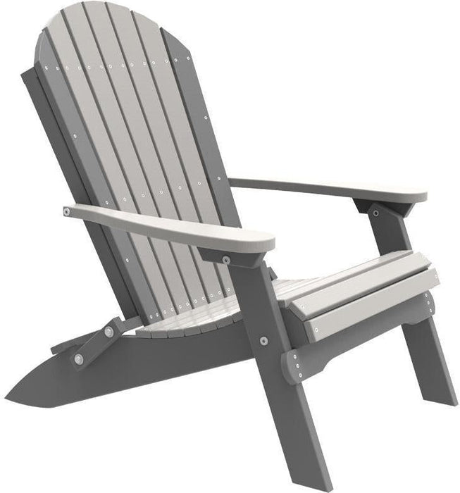 LuxCraft Recycled Plastic Folding Adirondack Chair
