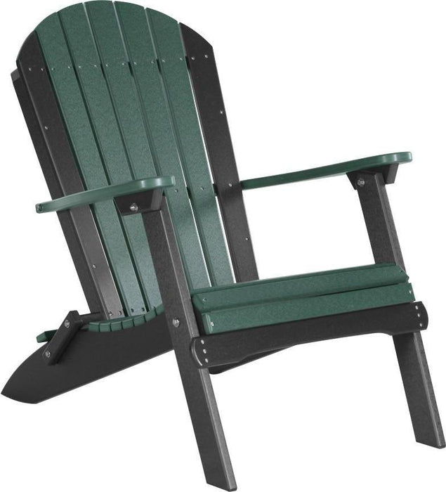 LuxCraft Recycled Plastic Folding Adirondack Chair