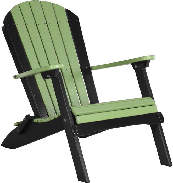 LuxCraft Recycled Plastic Folding Adirondack Chair