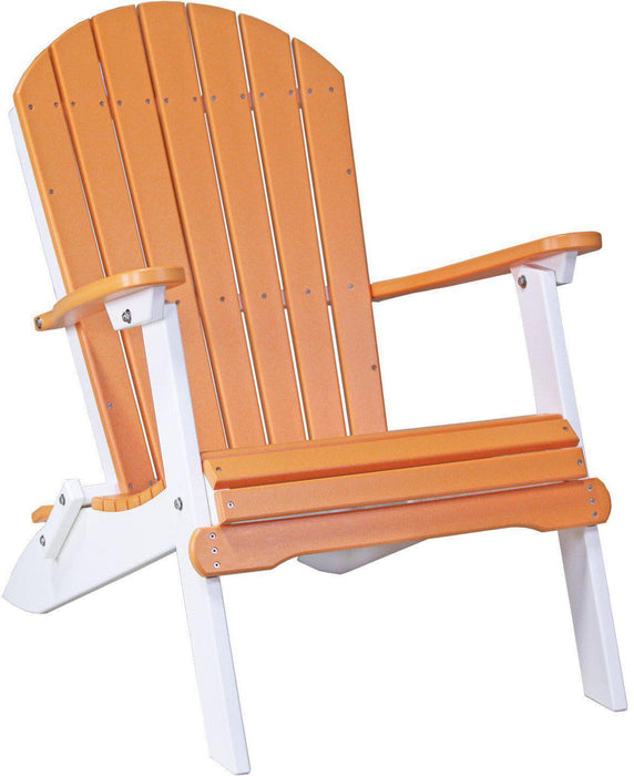 LuxCraft Recycled Plastic Folding Adirondack Chair