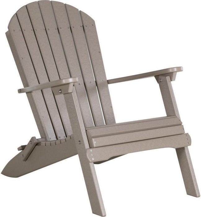 LuxCraft Recycled Plastic Folding Adirondack Chair