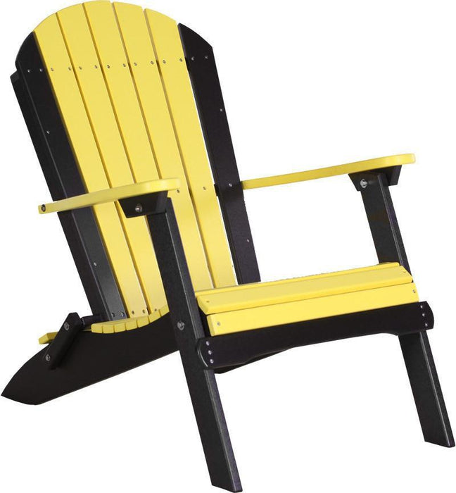 LuxCraft Recycled Plastic Folding Adirondack Chair