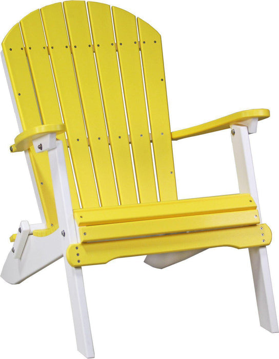 LuxCraft Recycled Plastic Folding Adirondack Chair