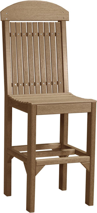 LuxCraft Recycled Plastic Classic Side Chair (BAR HEIGHT)