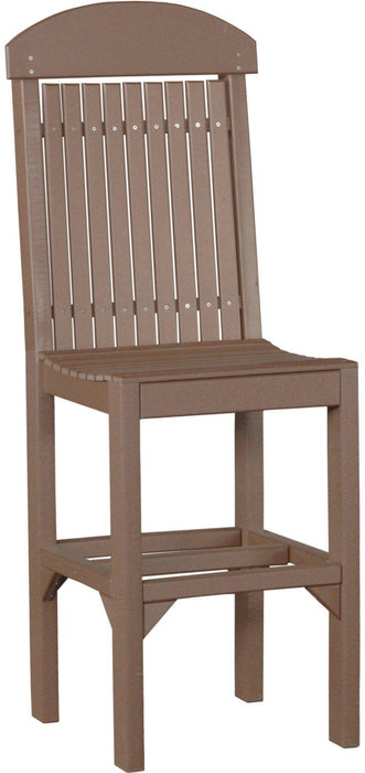 LuxCraft Recycled Plastic Classic Side Chair (BAR HEIGHT)