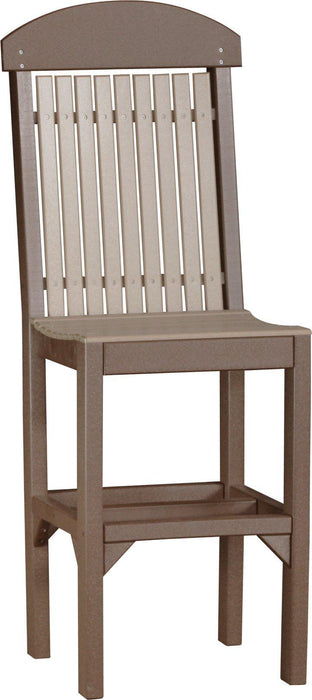 LuxCraft Recycled Plastic Classic Side Chair (BAR HEIGHT)