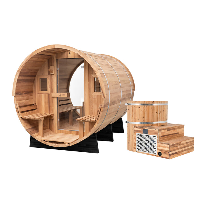 Redwood Outdoors Horizon Sauna x Alaskan All-In-One Cold Plunge