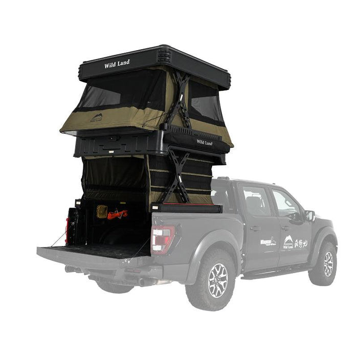 Wild Land Wingman Pickup Tent with Electric Lift, 2 to 3 Person Capacity, Side Awning