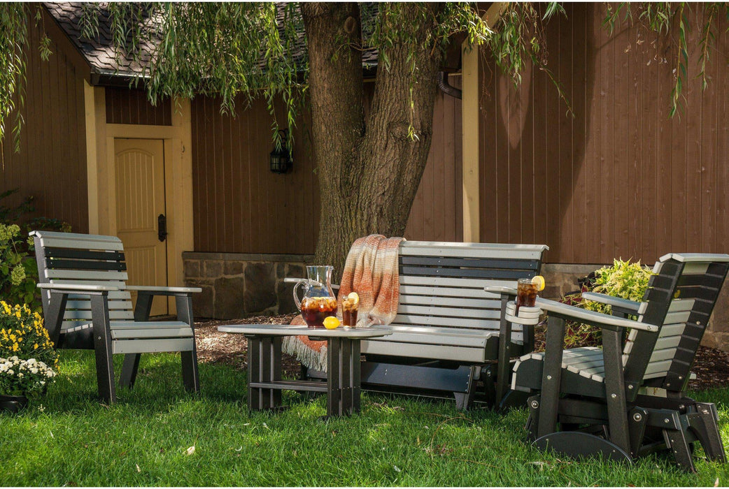 LuxCraft Rollback Recycled Plastic 4ft. Plain Patio Glider
