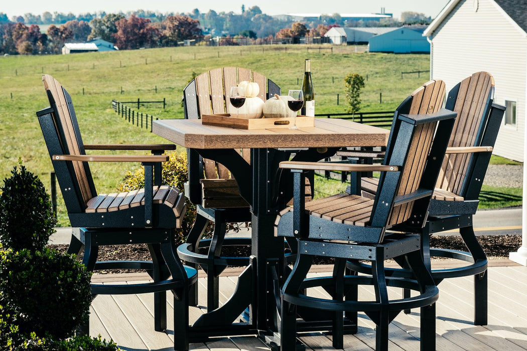 LuxCraft Recycled Plastic 41" Square Table (BAR HEIGHT)