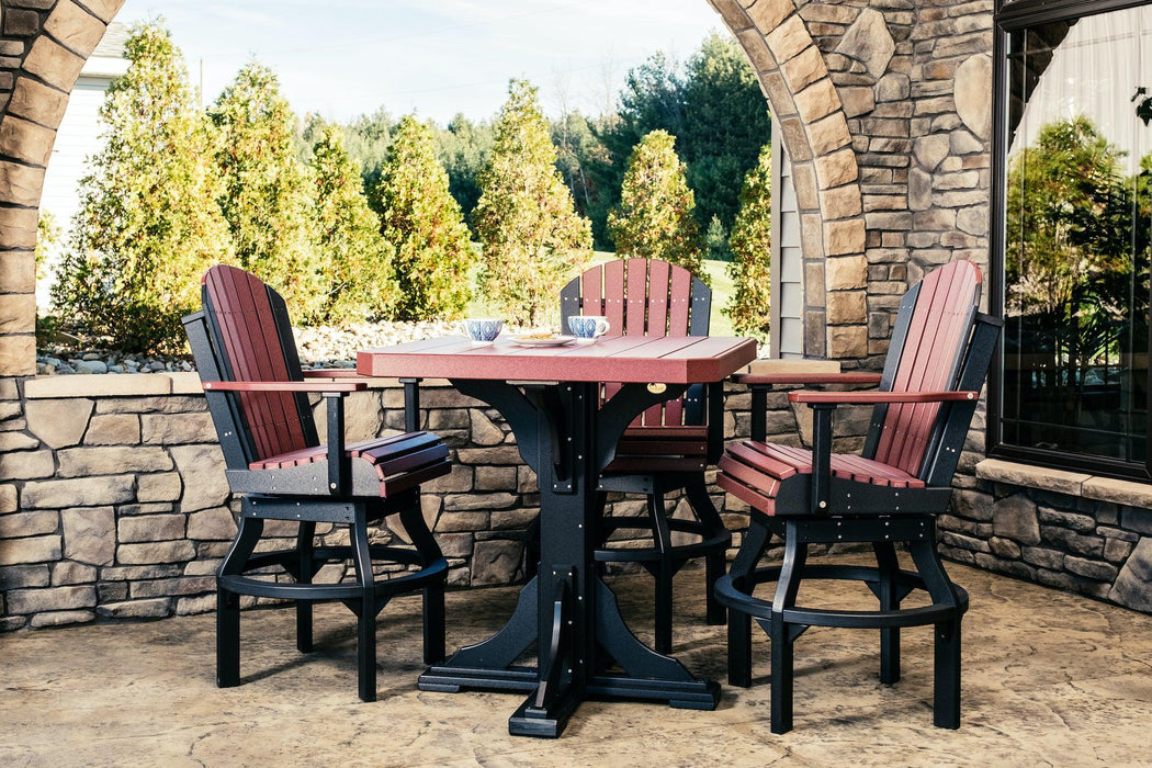 LuxCraft Recycled Plastic 41" Square Table (BAR HEIGHT)