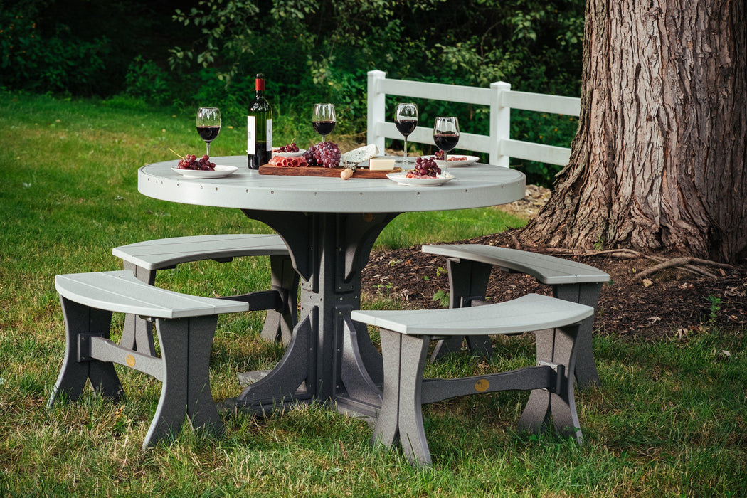 Luxcraft Recycled Plastic 4' Round Table (DINING HEIGHT)