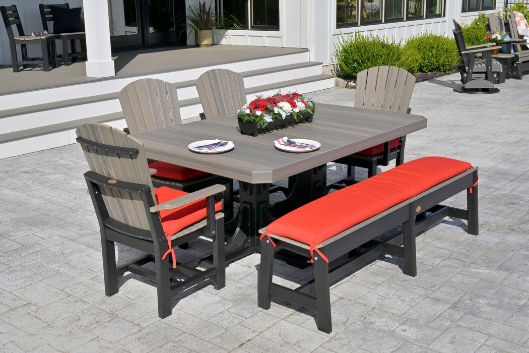 LuxCraft Recycled Plastic 4x6' Rectangular Table (COUNTER HEIGHT)