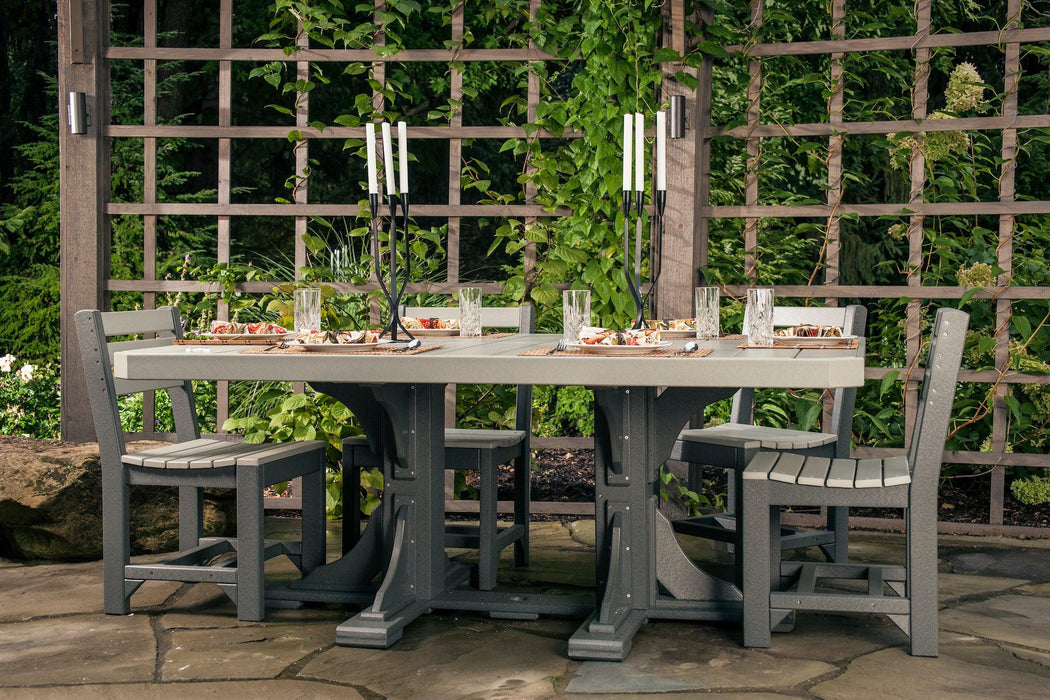 LuxCraft Recycled Plastic 4x6' Rectangular Table (COUNTER HEIGHT)