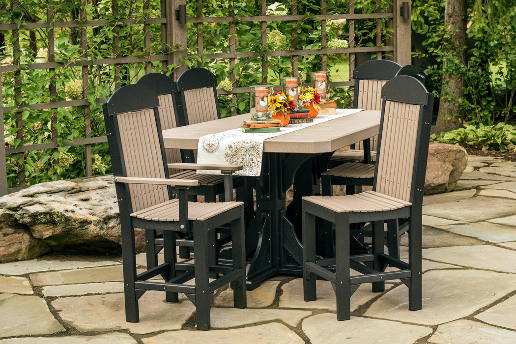 LuxCraft Recycled Plastic 4x6' Rectangular Table (COUNTER HEIGHT)