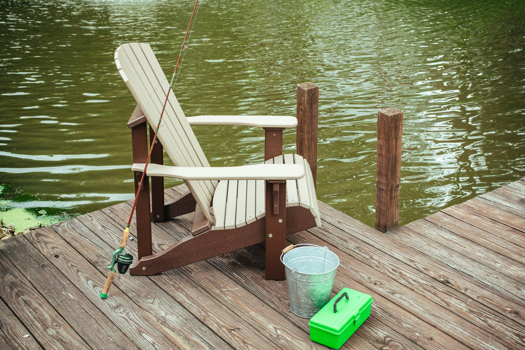 LuxCraft Recycled Plastic Deluxe Adirondack Chair
