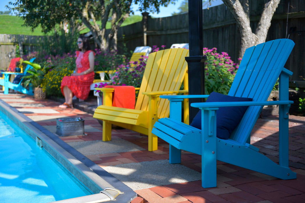 LuxCraft Recycled Plastic Deluxe Adirondack Chair