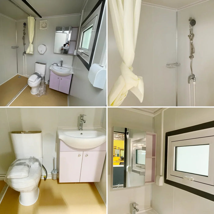 Chery Industrial  Bastone Portable Toilet with Shower Curtain Style