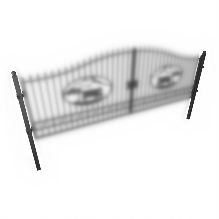 Chery Industrial Gate Posts 10'x4"x4" for Dual Swing Driveway Gates