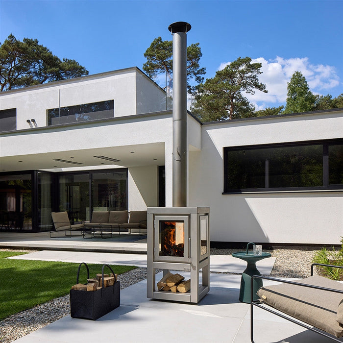 RB73 Quaruba L Outdoor Fireplace