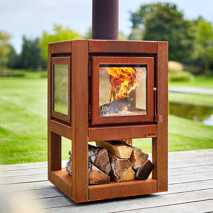 RB73 Quaruba L Mobile 4-Sided Outdoor Fireplace QUARUBA-L-4M