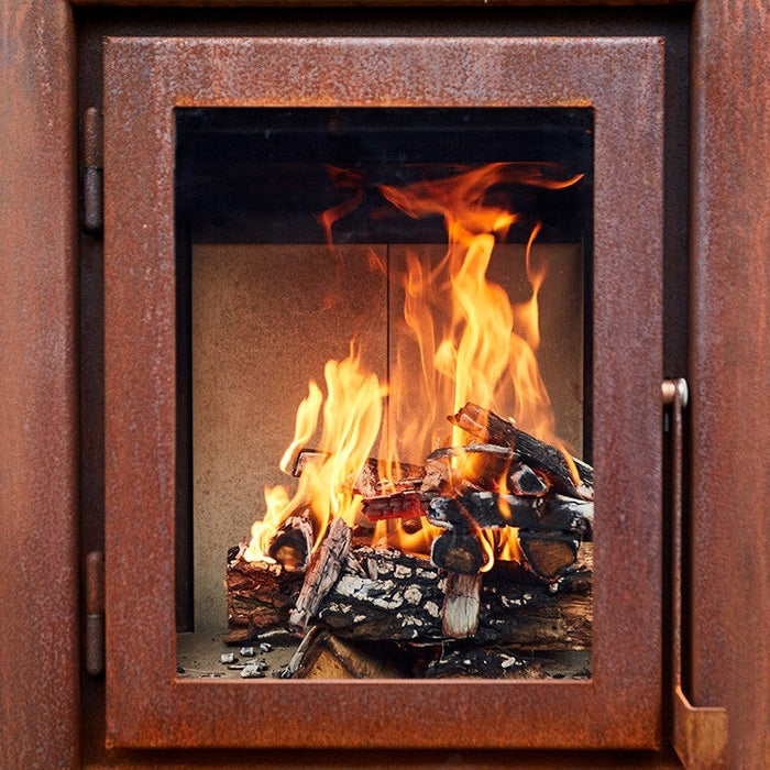 RB73 Quaruba XL 4-Sided Outdoor Fireplace QUARUBA-XL-4