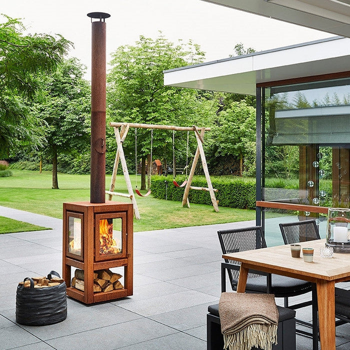 RB73 Quaruba XL 4-Sided Outdoor Fireplace QUARUBA-XL-4