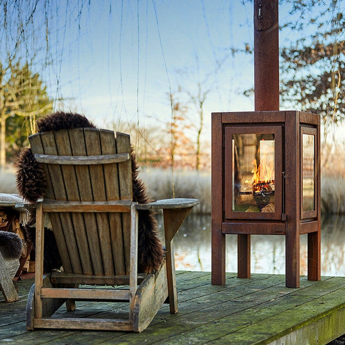 RB73 Quaruba XXL 3-Sided Outdoor Fireplace QUARUBA-XXL-3
