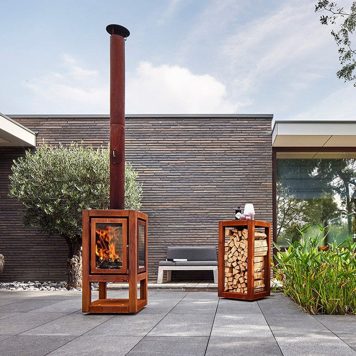 RB73 Quaruba XXL 4-Sided Outdoor Fireplace QUARUBA-XXL-4