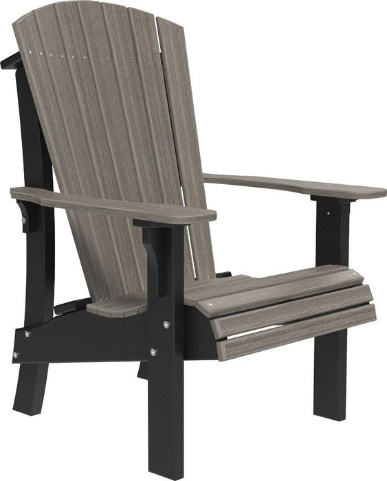 LuxCraft Recycled Plastic Royal Adirondack Chair with Elevated Seat Height