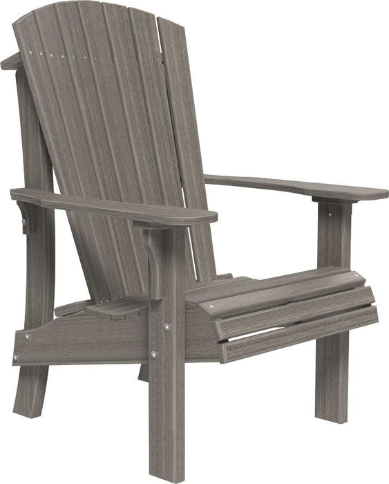 LuxCraft Recycled Plastic Royal Adirondack Chair with Elevated Seat Height