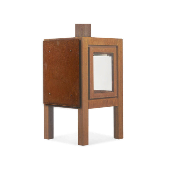RB73 Quaruba L 3-Sided Outdoor Fireplace QUARUBA-L-3