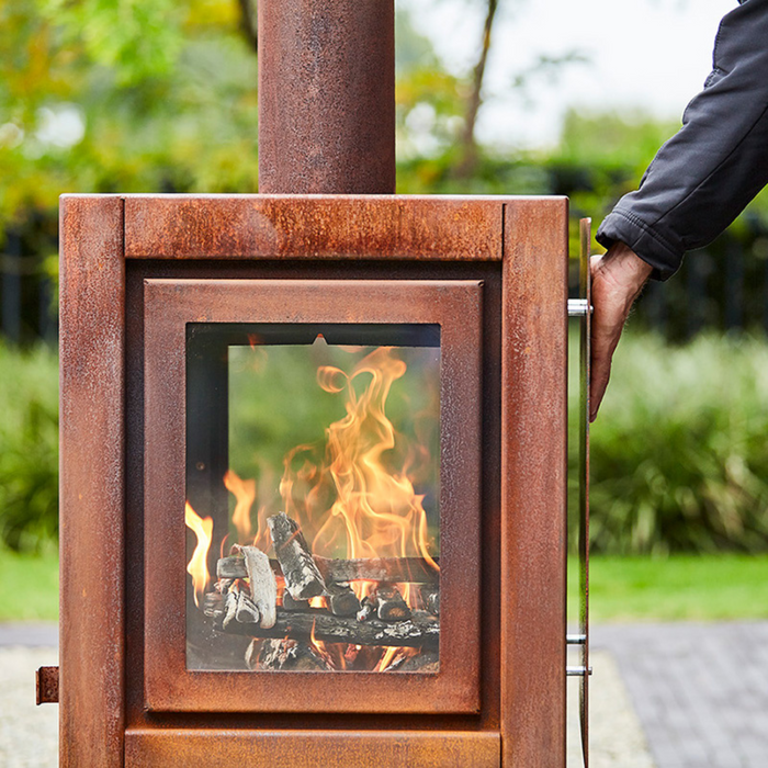 RB73 Quaruba XL 3-Sided Glass Outdoor Fireplace QUARUBA-XL-3