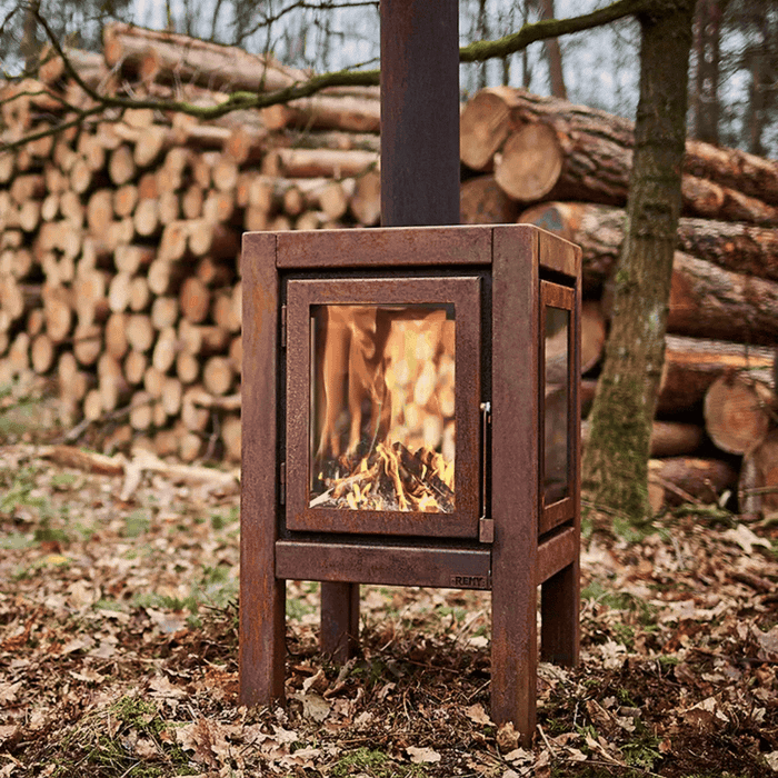 RB73 Quaruba XL 3-Sided Glass Outdoor Fireplace QUARUBA-XL-3