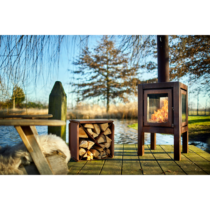 RB73 Quaruba XL 3-Sided Glass Outdoor Fireplace QUARUBA-XL-3