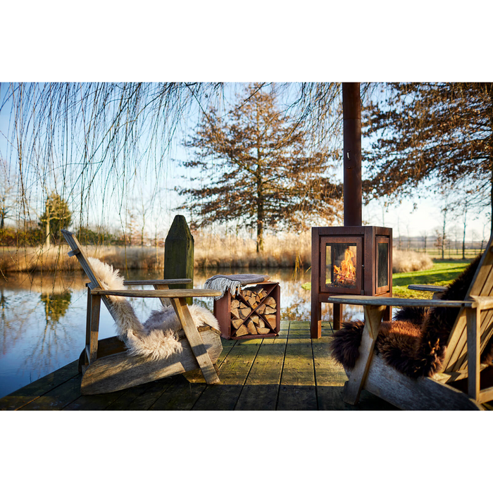 RB73 Quaruba XL 3-Sided Glass Outdoor Fireplace QUARUBA-XL-3