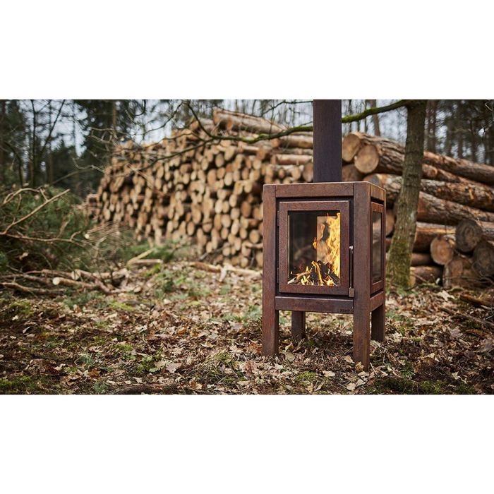 RB73 Quaruba XL 3-Sided Glass Outdoor Fireplace QUARUBA-XL-3
