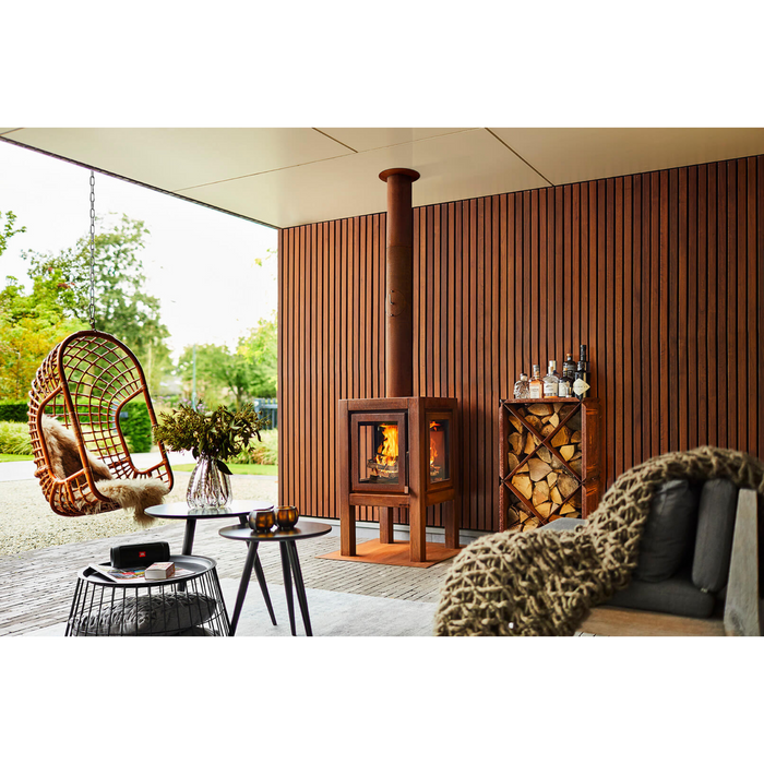 RB73 Quaruba XL 3-Sided Glass Outdoor Fireplace QUARUBA-XL-3