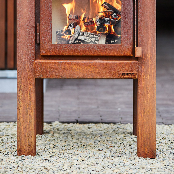 RB73 Quaruba XL 3-Sided Glass Outdoor Fireplace QUARUBA-XL-3