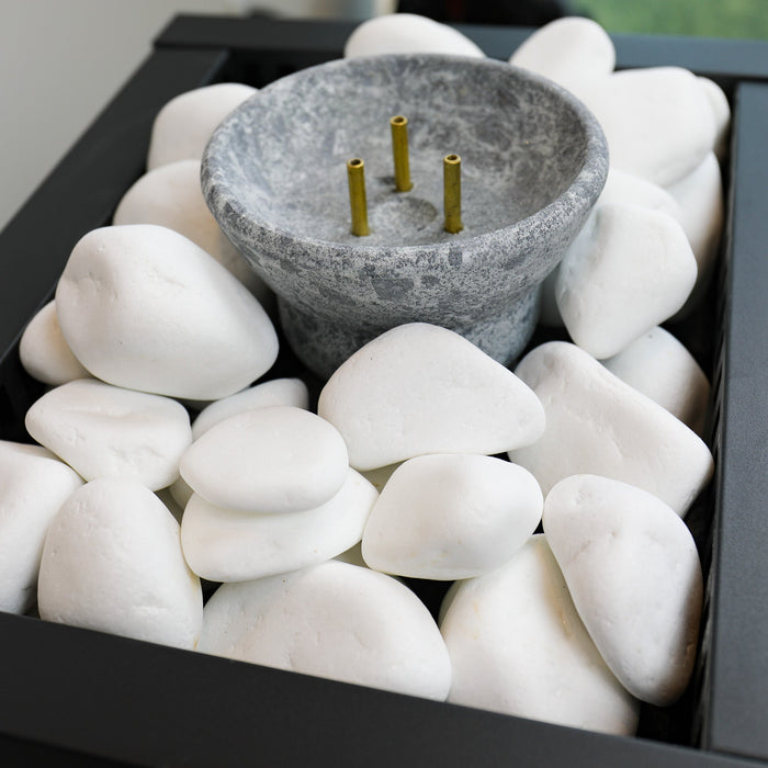 Harvia Decorative White Rounded Sauna Heater Stones 2-4", 22 lb