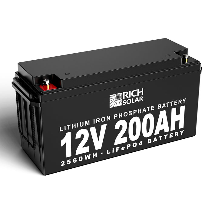 Rich Solar 12V 200Ah LiFePO4 Lithium Iron Phosphate Battery